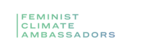 Feminist climate ambassadors -logo. 